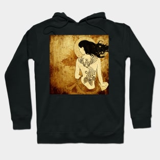 Girl with tattoo Hoodie